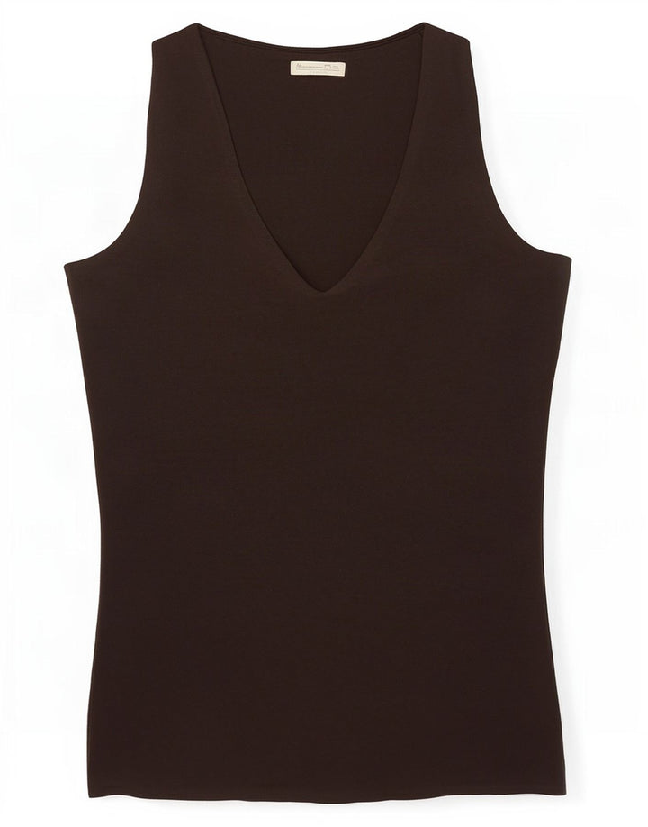 Massimo Dutti Damevest Top UK 8 Lille Brun