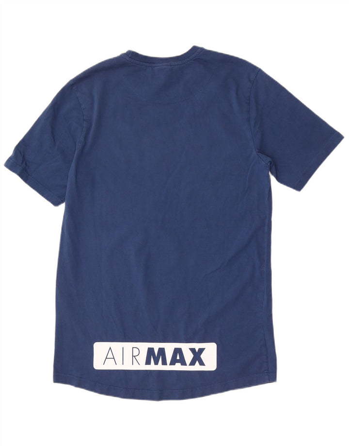NIKE Grafisk T-shirt top til mænd, stor blå bomuld