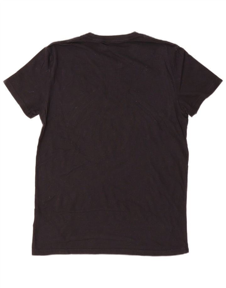HOLLISTER Herre T-Shirt Top Lille Sort Bomuld