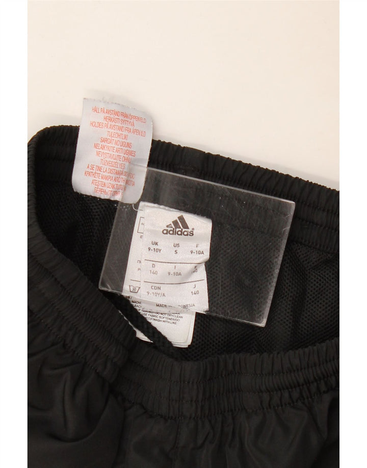 Adidas Drenge Træningsdragt Bukser Joggers 9-10 År Sort Polyester