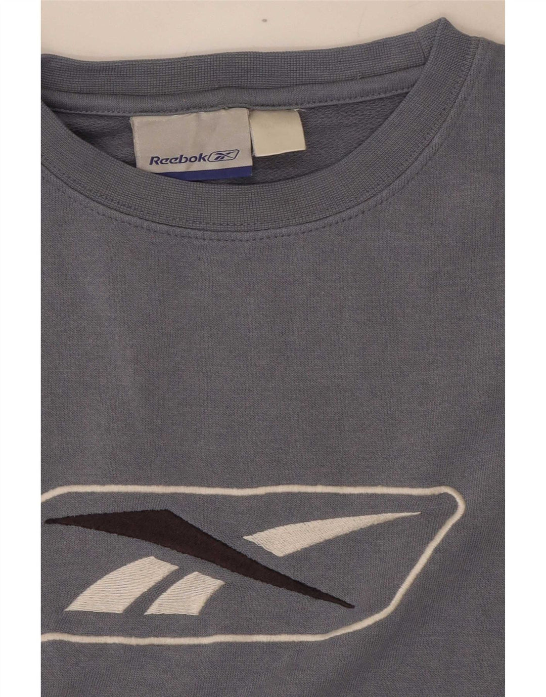 Reebok Herre grafisk sweatshirt Jumper Medium Blue Colourblock