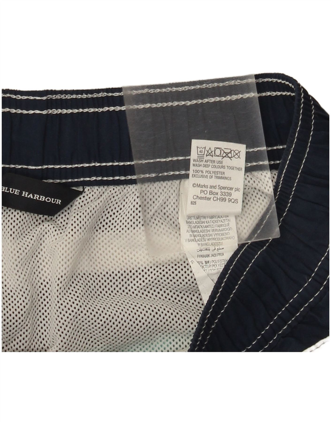 Marks & Spencer Herre Blue Harbor svømmeshorts Medium Navy Blue