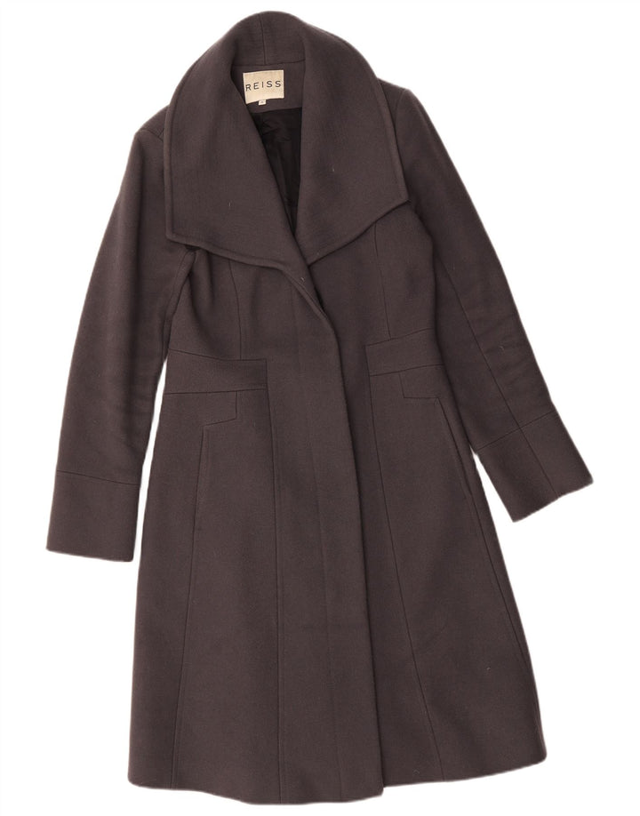 Reiss Dame Overfrakke UK 14 Medium Grey Uld