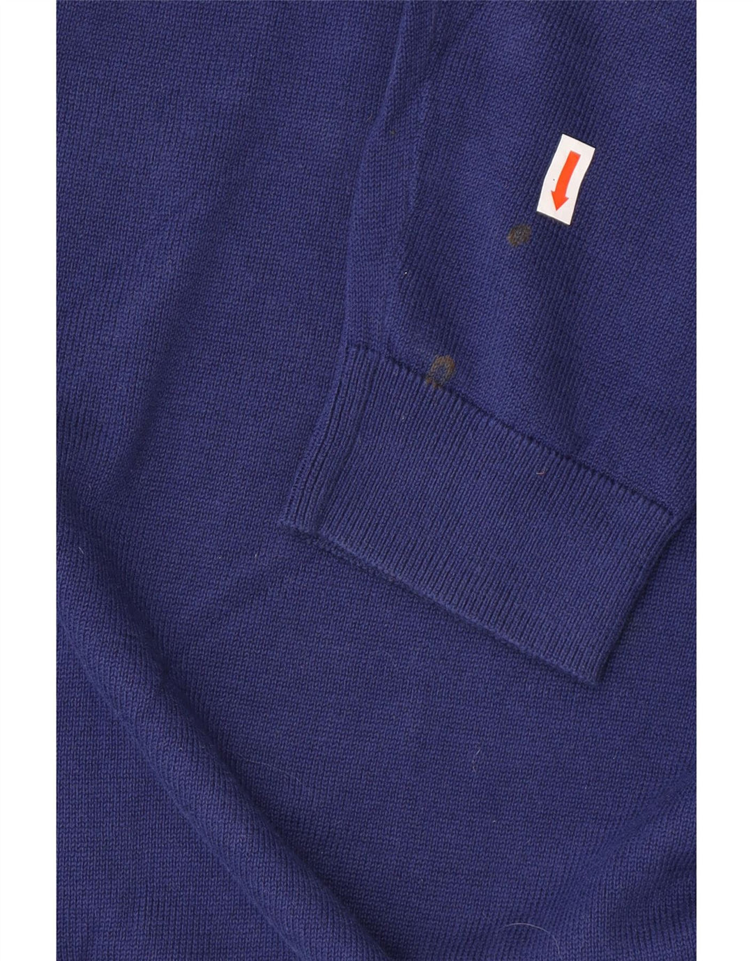 REISS Herre V-hals sweater Stor blå bomuld