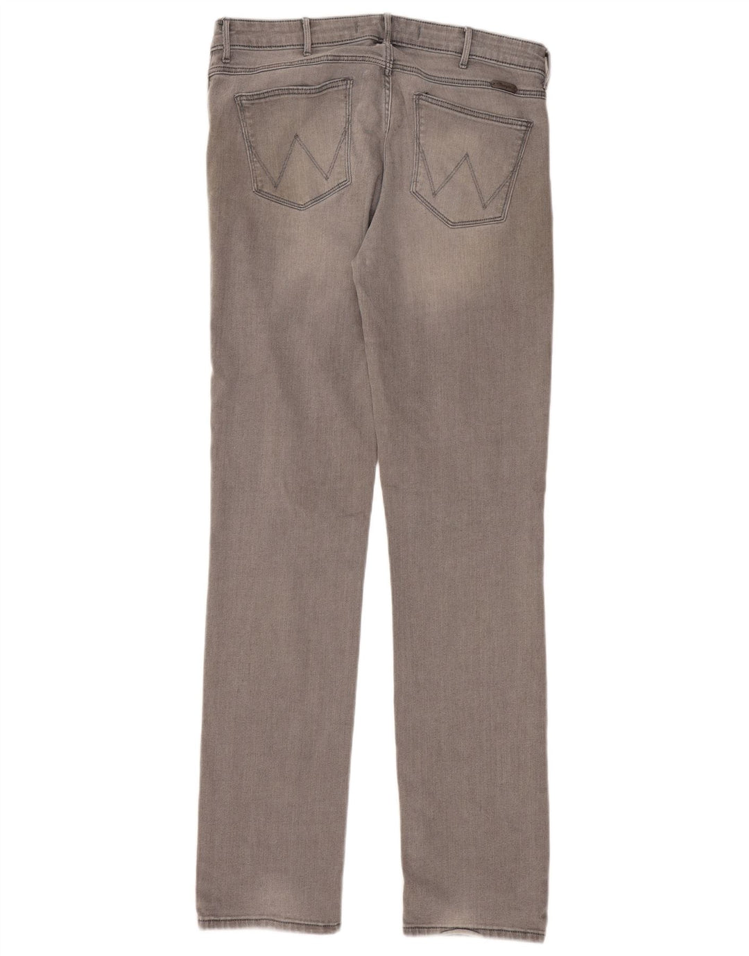 Wrangler Dame Drew Straight Jeans W32 L34 Grå Bomuld