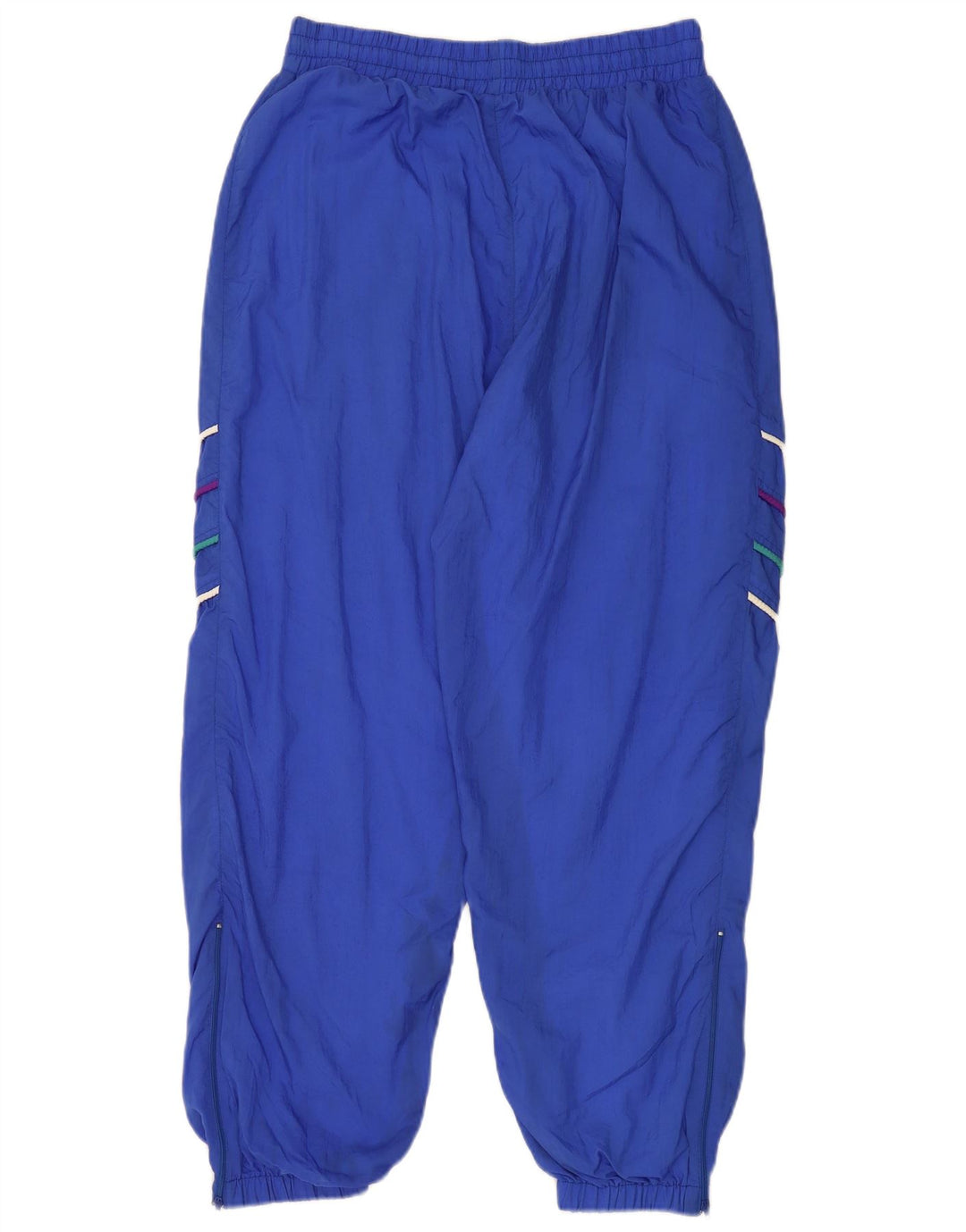 VINTAGE Træningsdragt til mænd Joggers Store blå stribede nylon