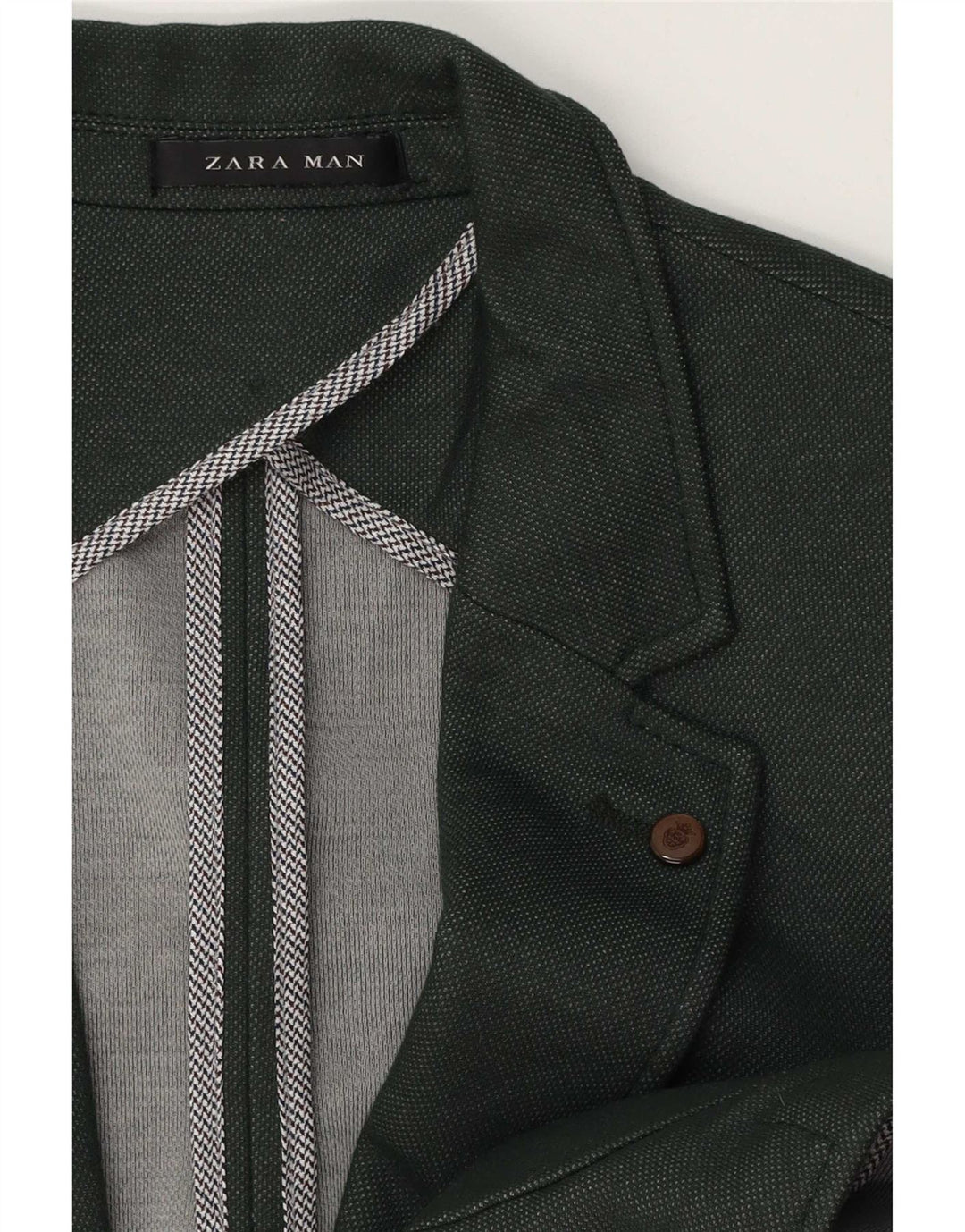 Zara Herre 2-knaps blazerjakke UK 38 Medium Green