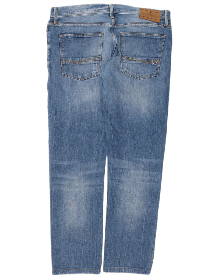 TOMMY HILFIGER Herre Sleenker Slim Jeans W33 L29 Blå Bomuld