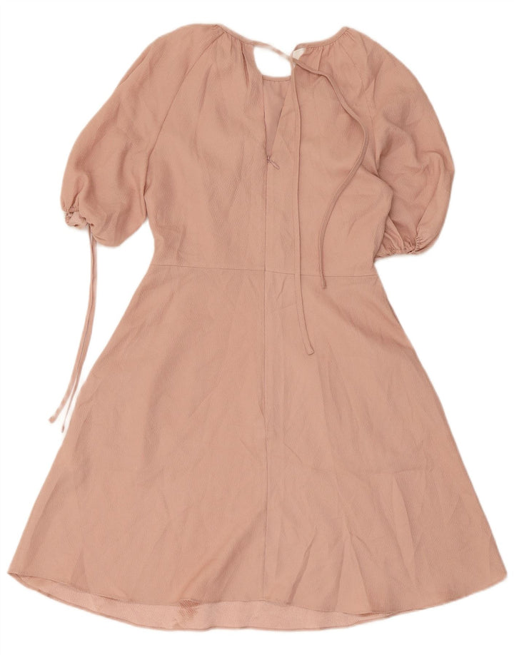 Ted Baker Dame A-Line Kjole Størrelse 1 XS Pink Polyester