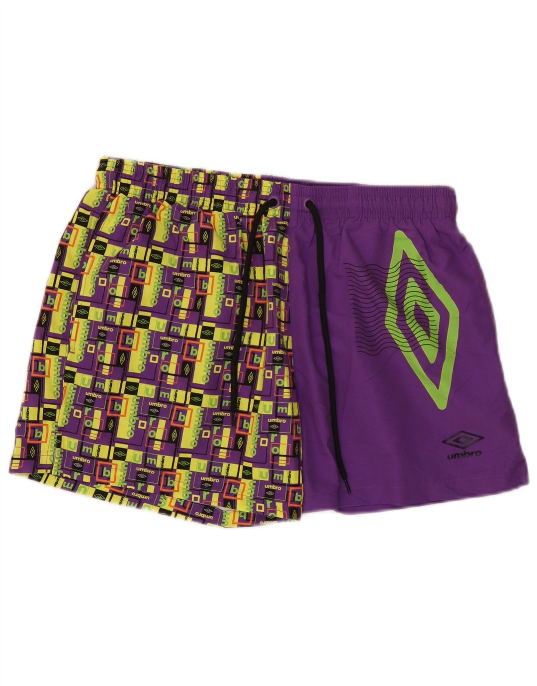 Umbro Herre Grafiske Badeshorts Stor Lilla Geometrisk Polyester