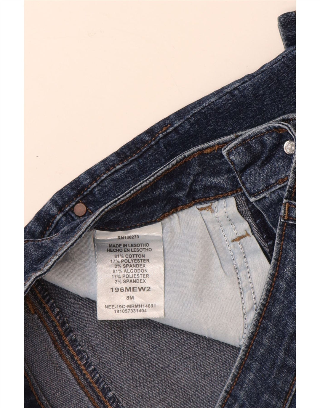 LEE Womens Riders Mid Rise denimshorts US 8 Medium W28 Blue Cotton