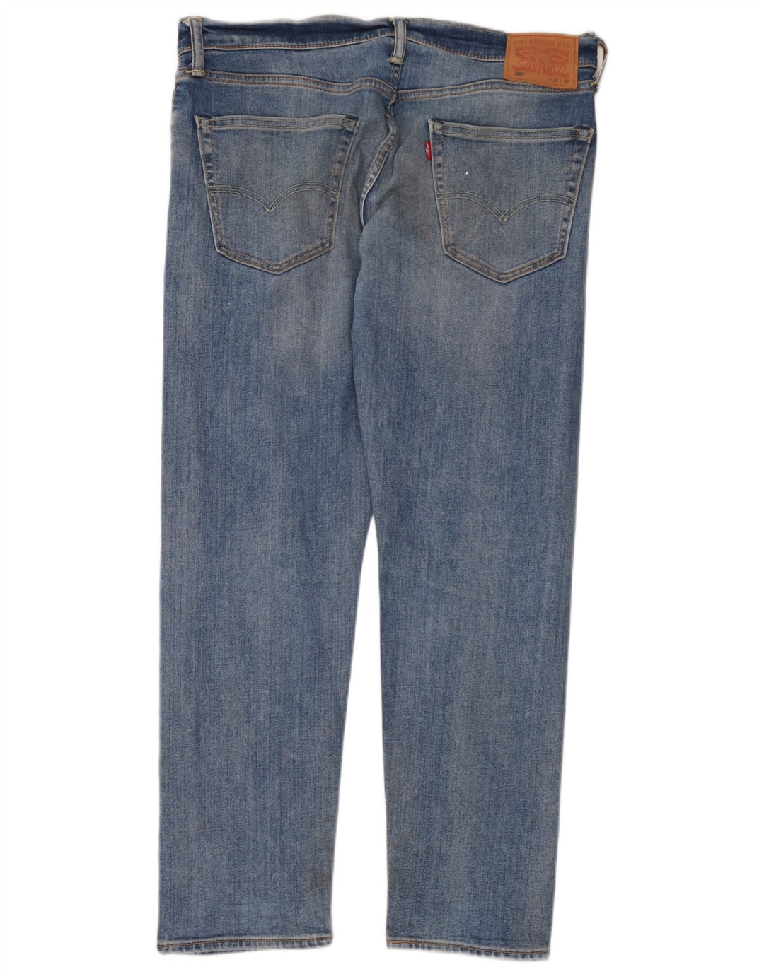Levi's Herre 502 tilspidsede jeans W34 L30 blå bomuld