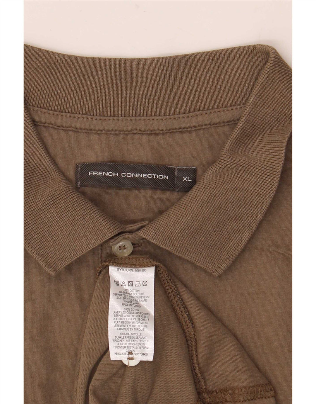 French Connection Herre poloshirt XL brun bomuld