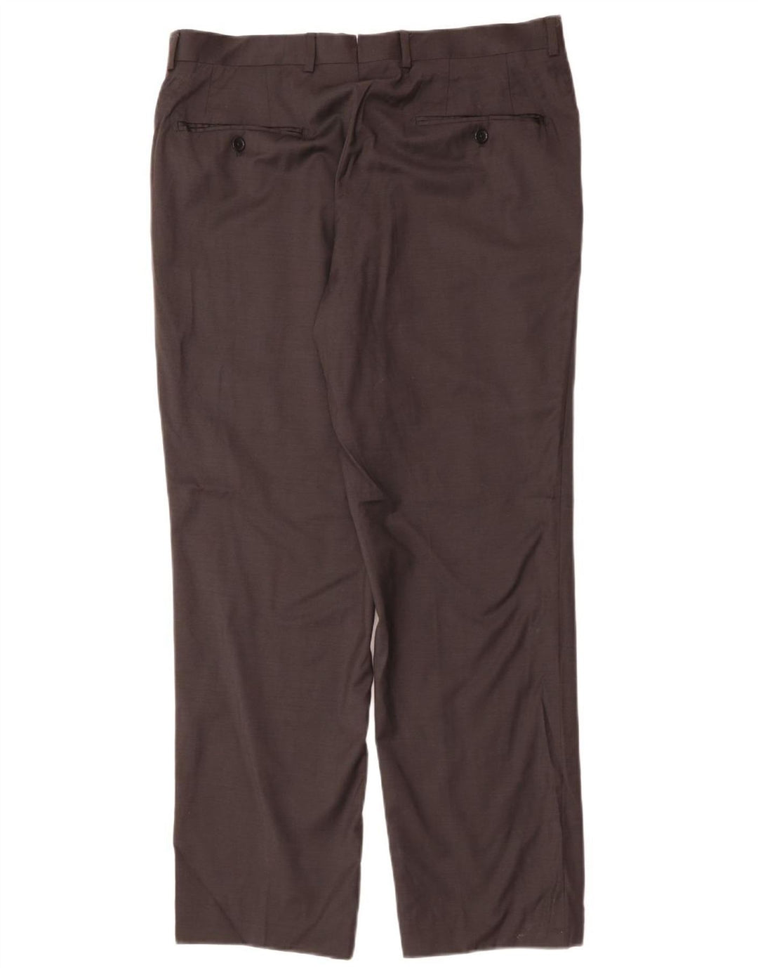 MASSIMO DUTTI Lige jakkesæt til mænd EU 42 Large W32 L32 Sort Uld