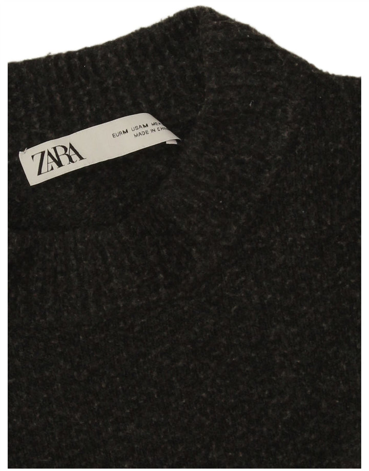 Zara Dame sweater med rund hals DK 14 Medium Grå