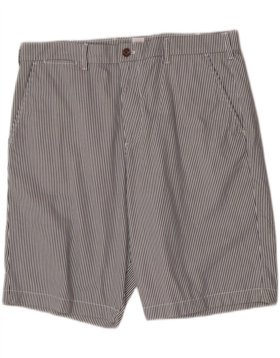 Gap Herre Chino Shorts W36 Stor Blå Stribet Bomuld