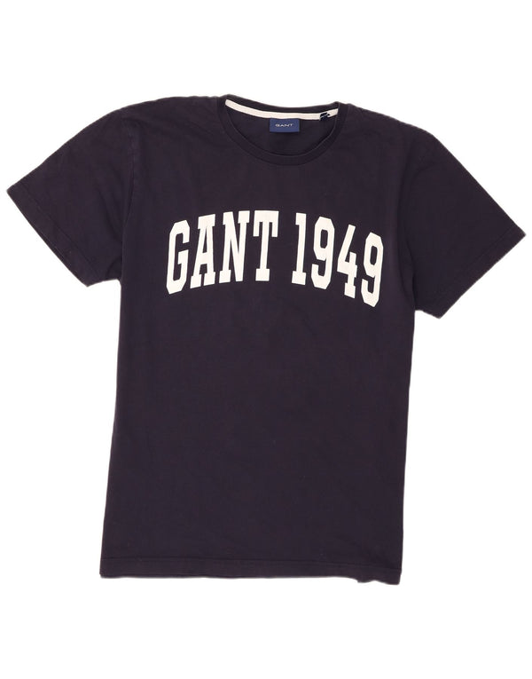 Gant Herre grafisk T-shirt top XL marineblå bomuld