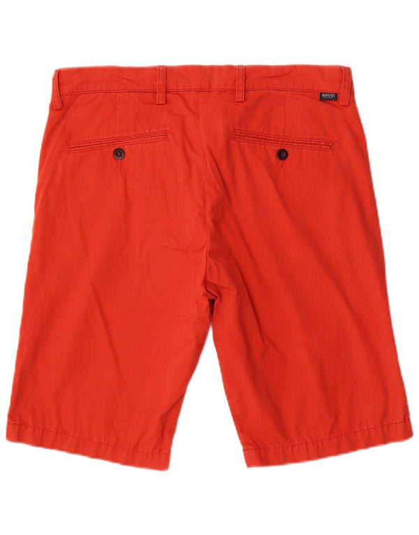 BOGGI Herre Milano Chino Shorts IT 46 Small W34 Rød Bomuld