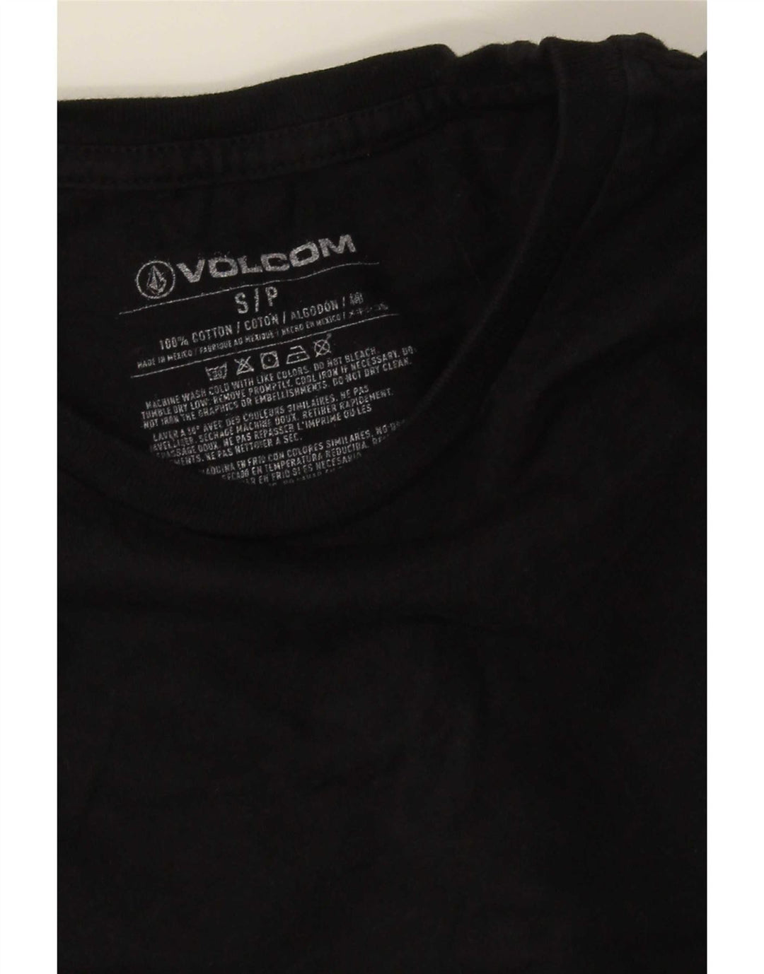 Volcom Herre grafisk top langærmet lille sort bomuld
