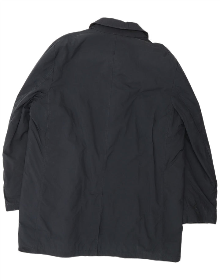 BORSALINO Overfrakke til mænd IT 56 3XL Marineblå Polyester Classic