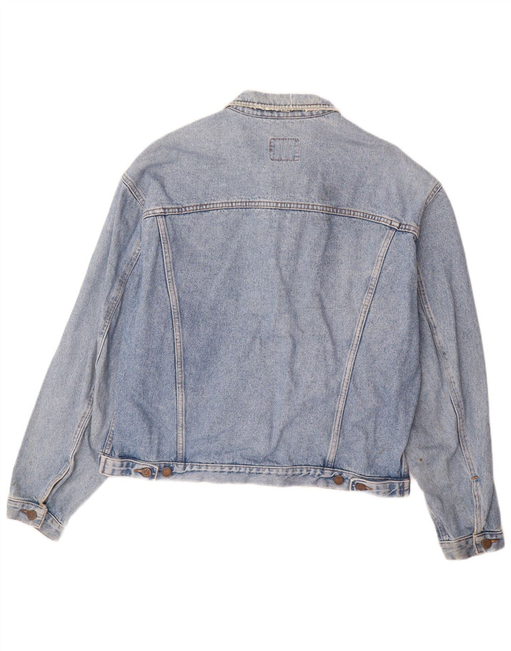 BENETTON Denimjakke til mænd IT 52 XL Blå Bomuld