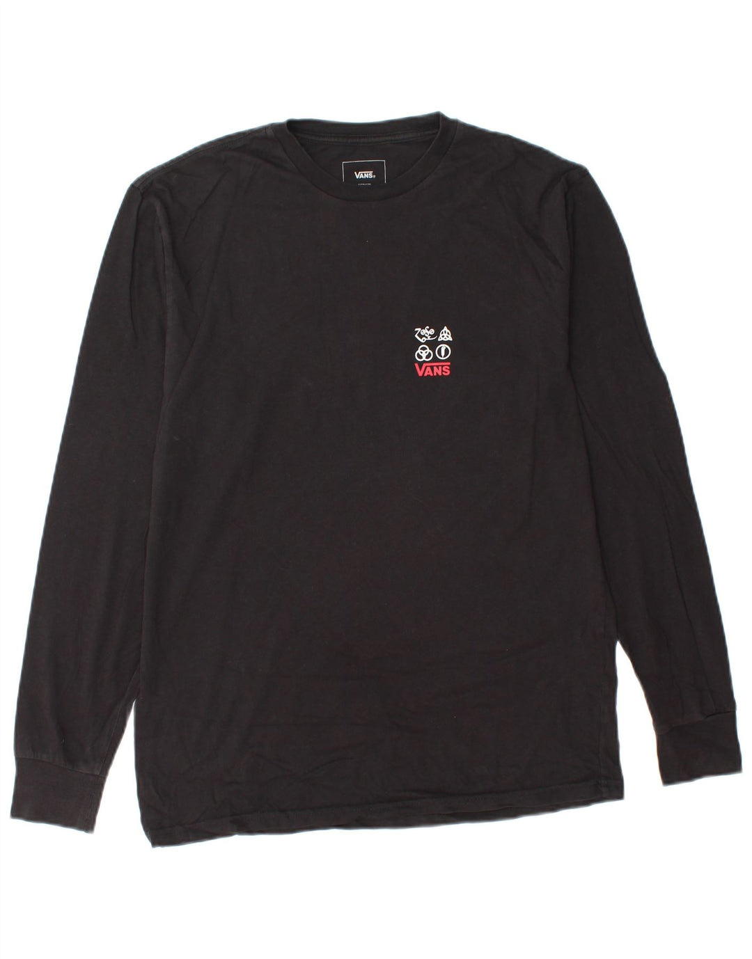 VANS Herre Classic Fit Grafisk Top Langærmet Medium Sort Bomuld