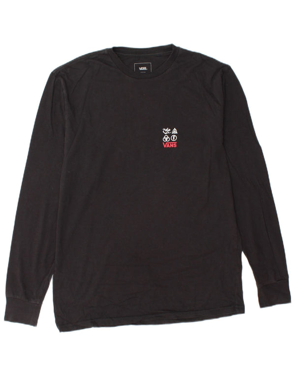 VANS Herre Classic Fit Grafisk Top Langærmet Medium Sort Bomuld