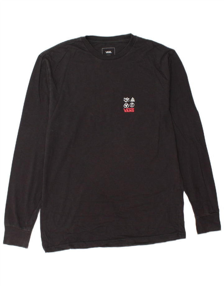 VANS Herre Classic Fit Grafisk Top Langærmet Medium Sort Bomuld