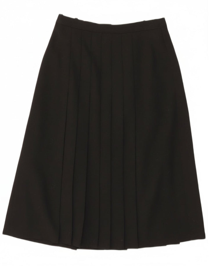 Del Mod Kvinder Højtalje Plisseret Nederdel EU 38 Medium W27 Sort Polyester