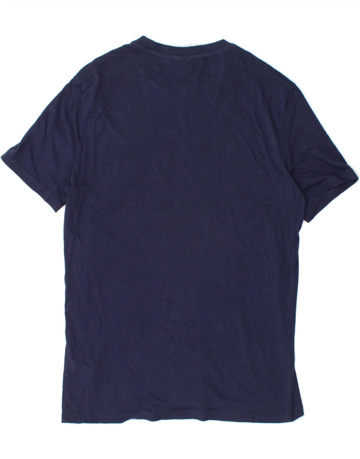 DIADORA Mens Graphic T-Shirt Top Small Navy Blue Cotton Vintage Diadora and Second-Hand Diadora from Messina Hembry 