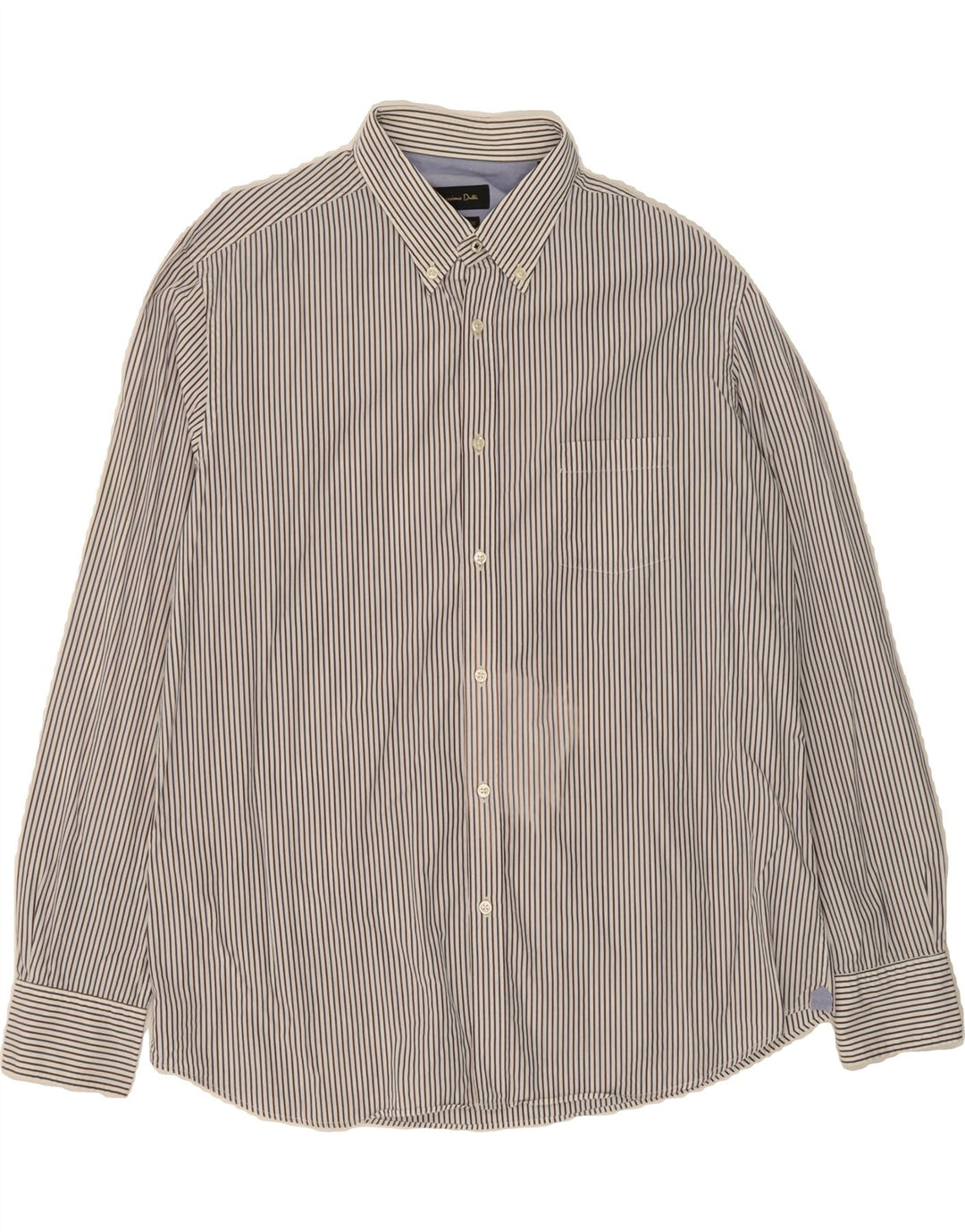 MASSIMO DUTTI Mens Shirt XL White Pinstripe Vintage Massimo Dutti and Second-Hand Massimo Dutti from Messina Hembry 