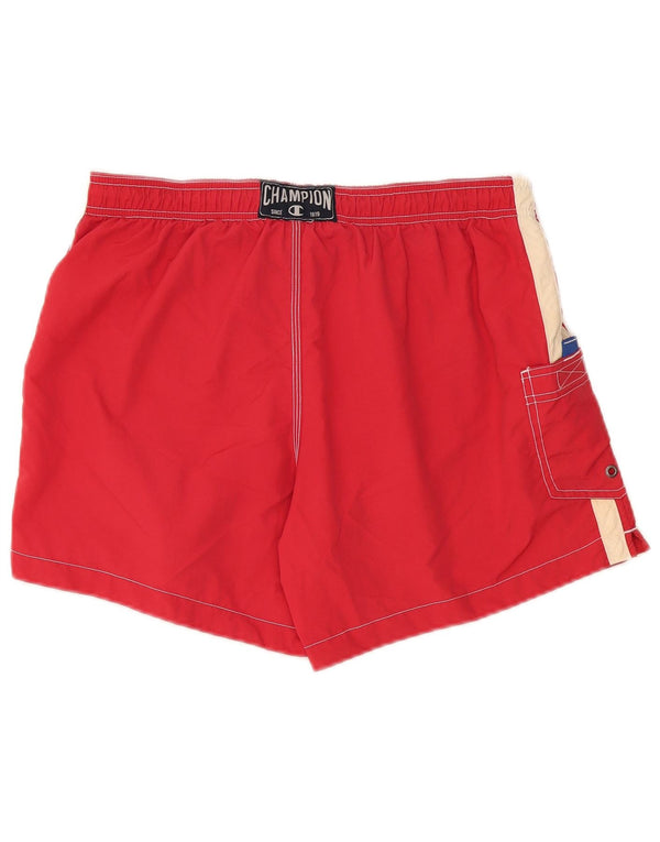 Champion Badeshorts til mænd store røde polyester