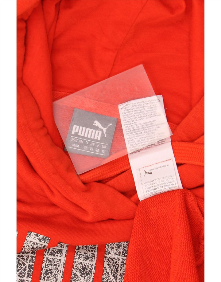 Puma Graphic Hoodie Jumper UK 12 Medium Rød Polyester