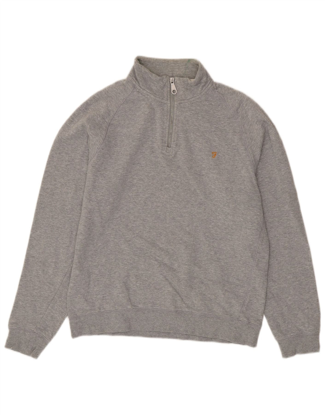 Farah Sweatshirt med lynlås til kvinder DK 16 Stor grå bomuld
