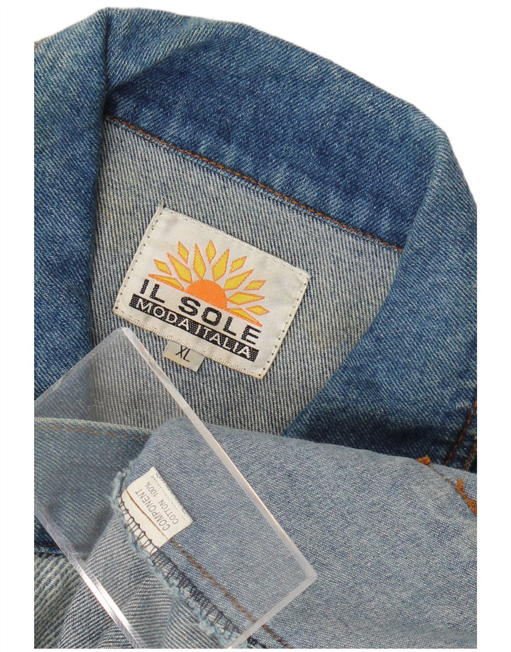 Vintage denimjakke til mænd UK 42 XL Blue Cotton Classic