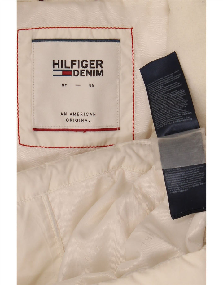 Tommy Hilfiger Herre polstret jakke UK 36 Small Off White Polyester
