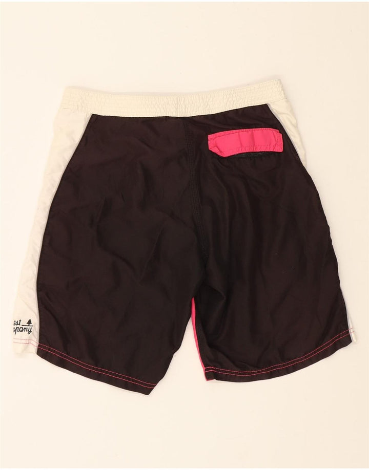 BEST COMPANY Mens Swimming Shorts Small  Pink Colourblock Polyester Vintage Best Company and Second-Hand Best Company from Messina Hembry 