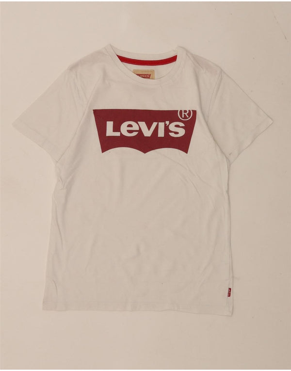 Levi's Boys Grafisk T-Shirt Top 11-12 år Hvid