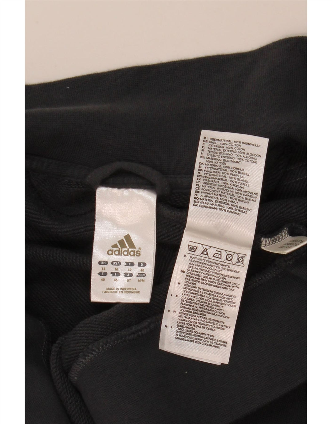 Adidas Dame Grafisk Træningsdragt Topjakke UK 14 Medium Grå Bomuld