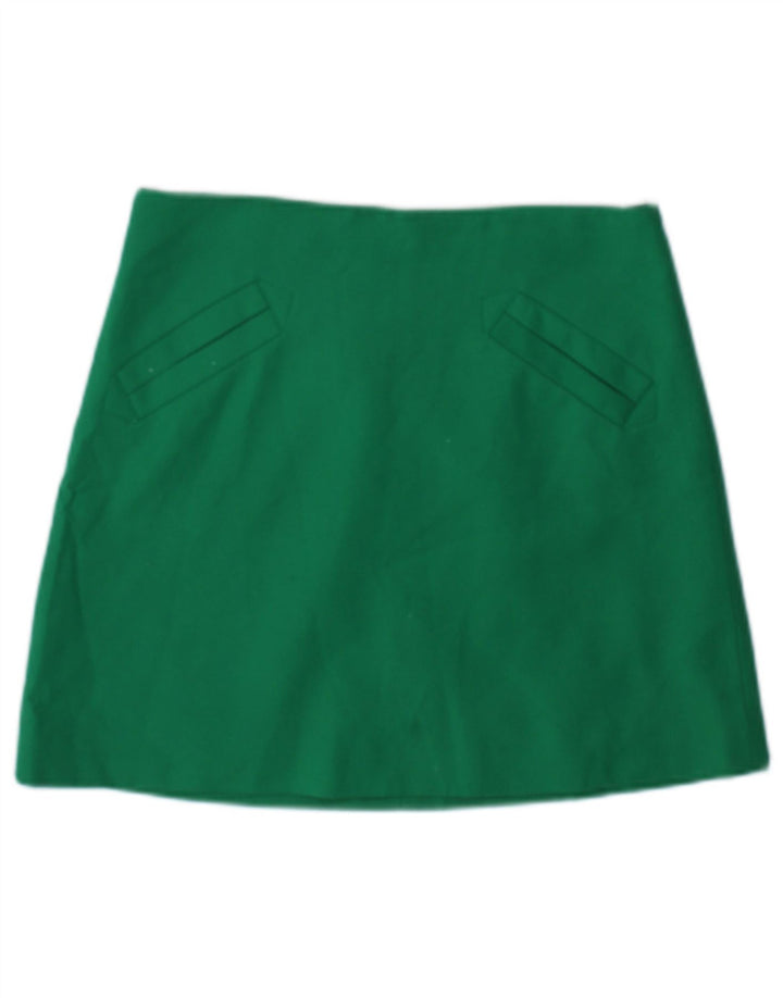 Zara Dame Mini-nederdel Small W26 Green Acetate