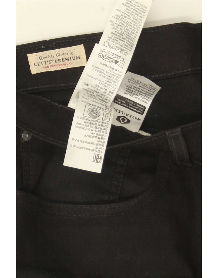 Levi's Herre 512 Slim Tapered Jeans W36 L30 Sort Bomuld