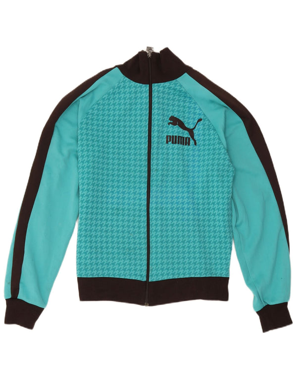 Puma Herre grafisk træningsdragt Topjakke Medium Blue Colourblock Polyester