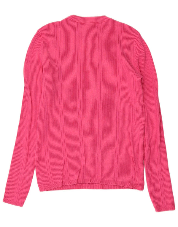 Marks & Spencer Dame sweater med rund hals DK 10 Small Pink Viscose