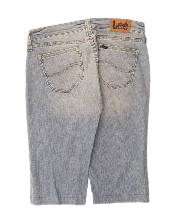Lee Bermuda denimshorts til kvinder W31 mellemblå bomuld