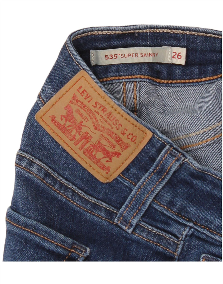 Levi's Dame 535 Super Skinny Jeans W26 L29 Marineblå