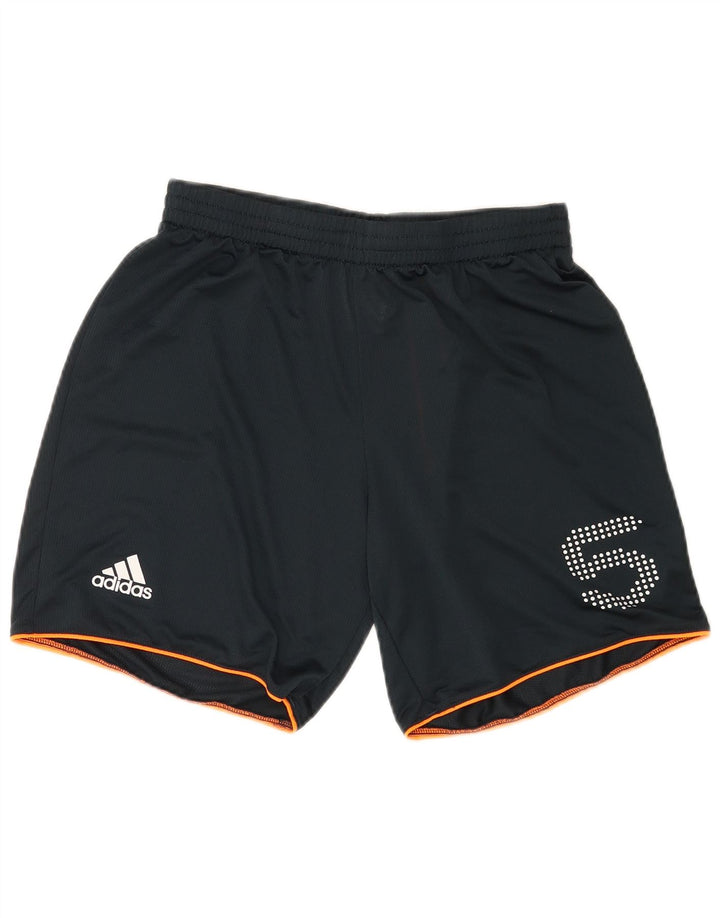 Adidas grafiske sportsshorts til mænd mellem marineblå polyester