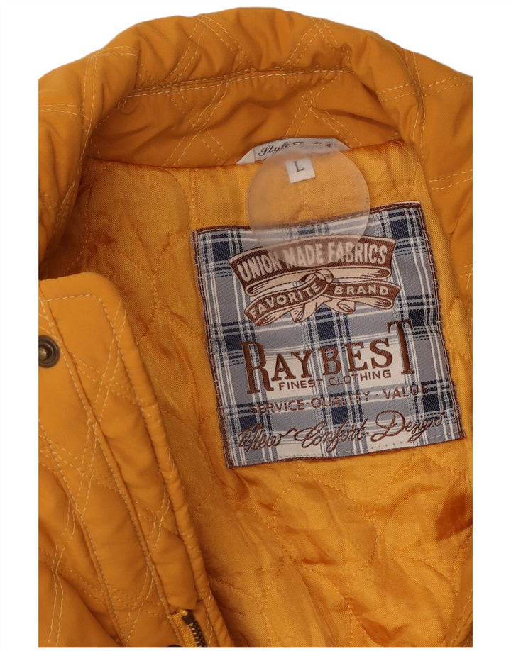 Raybest Herre quiltet jakke UK 40 Large Yellow