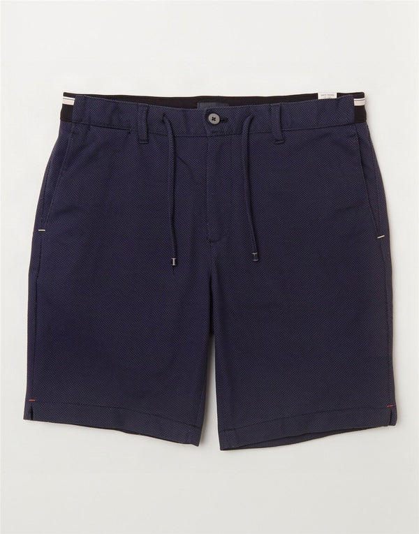 Zara Herre Chino Shorts Medium W31 Navy Blue Polyester