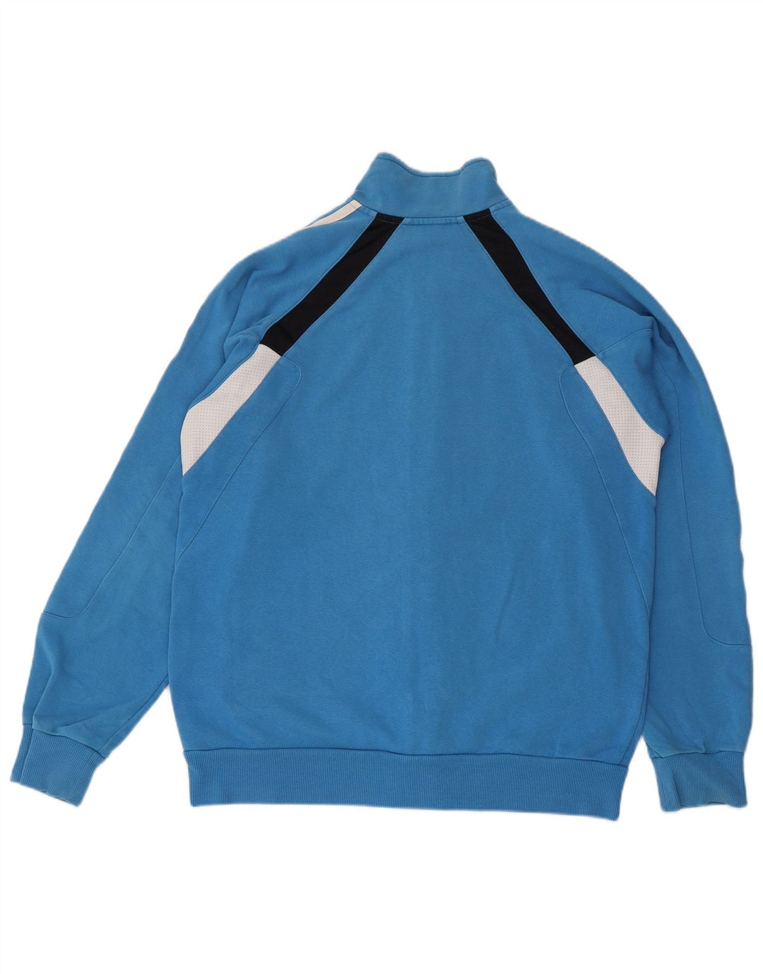 ADIDAS Træningsdragt til mænd, topjakke UK 40/42 Medium Blue Colourblock Bomuld