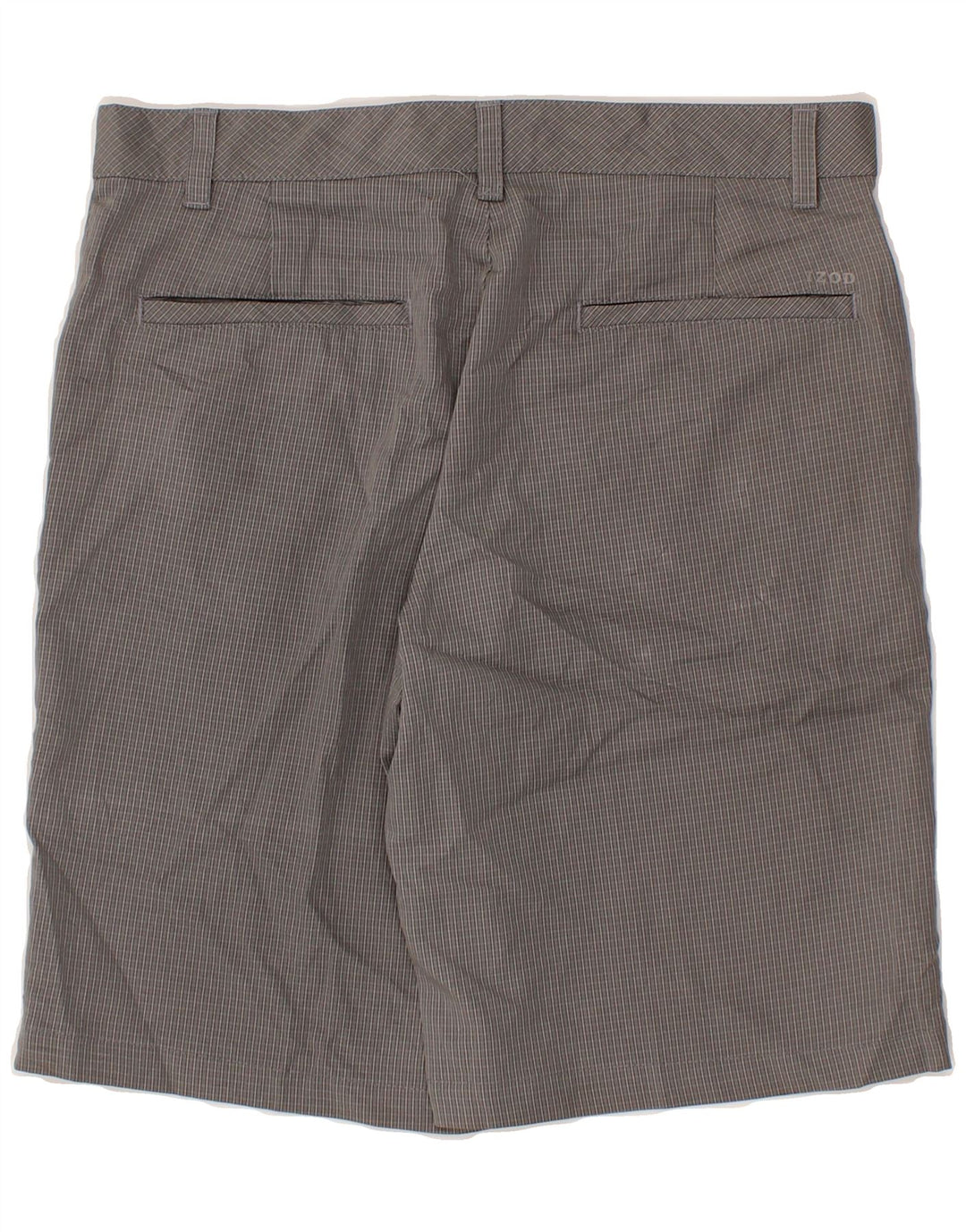 IZOD Mens Chino Shorts W30 Medium Grey Check Polyester Vintage Izod and Second-Hand Izod from Messina Hembry 
